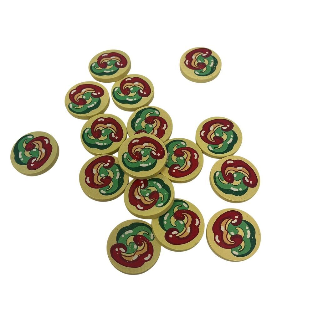 Melissa & Doug Wooden Pizza Party Wood Replacement TOPPINGS 16‎ pieces Peppers